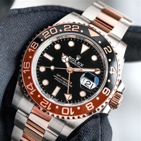 rolex gmt master ii root beer rose gold|rolex gmt master ii 126711chnr.